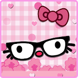 Pink kitty cute theme icon