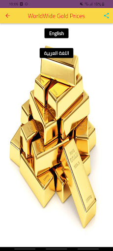 Android application WorldWide Gold Prices screenshort
