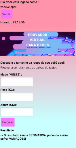 Provador Virtual Baby Screen 3