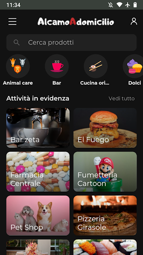 Android application Alcamo a Domicilio screenshort