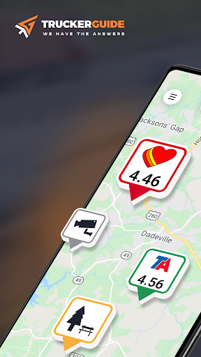 Android application Trucker Guide: Navigation Tool screenshort