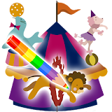 circus coloring icon