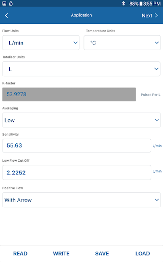 GF Configuration Tool Screen 3