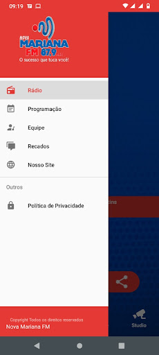 Radio Nova Mariana FM Screen 2