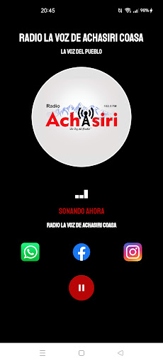 Radio La Voz de Achasiri Coasa Screen 3