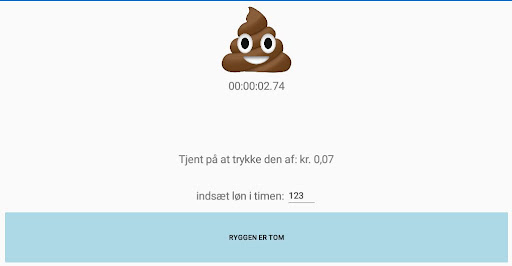 Poop timer Screen 2