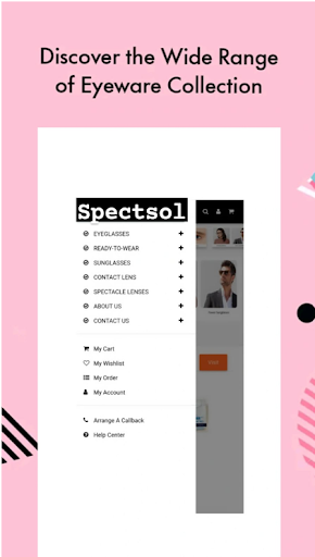 Android application SpectSol screenshort