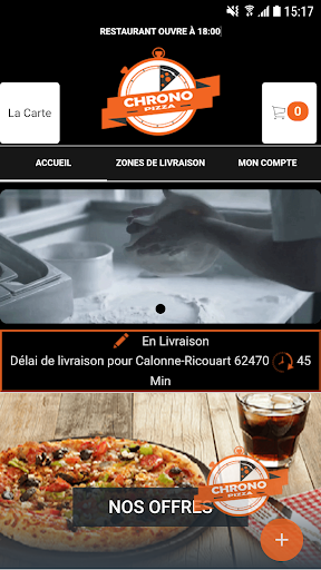 CHRONO PIZZA 62 Screen 2