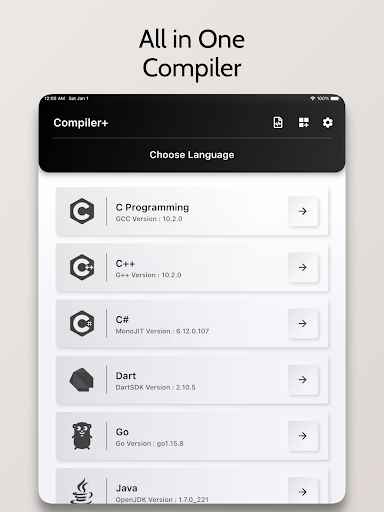 Screenshot of Compile+ - All in 1 Compiler