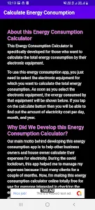 Energy Consumption Calculator