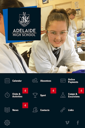Android application Adelaide High School screenshort