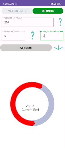 Bmi calculator