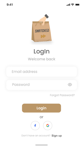 Android application Snatched Business screenshort