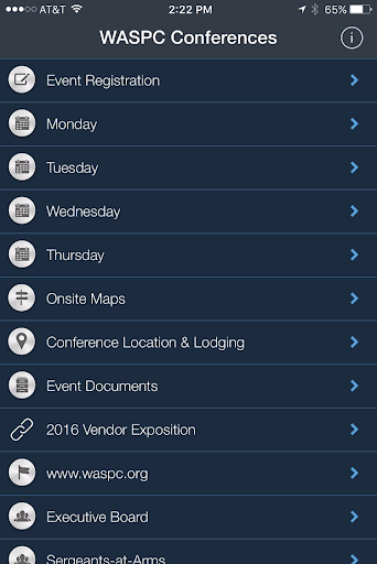 Android application WASPC screenshort