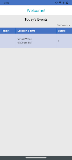 Android application Yaymaker Checkin screenshort