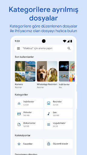Google Files ekran görüntüsü