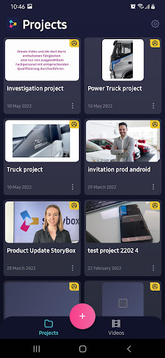 Android application StoryBox screenshort