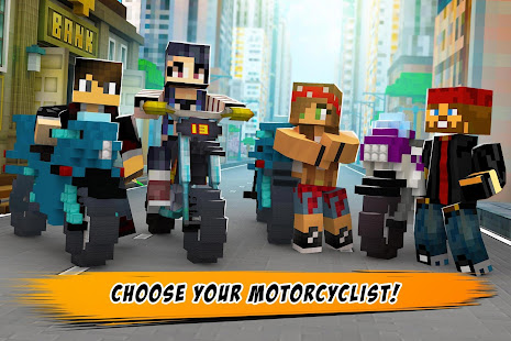 Dirtbike Survival Block Motos MOD APK (Premium/Unlocked) screenshots 1