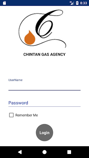 Android application Chintan Gas screenshort