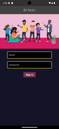 Android application EA Team screenshort