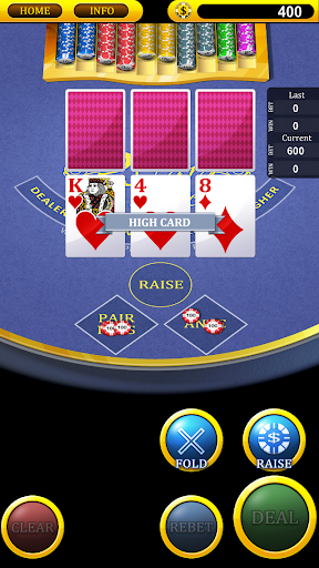 Three Card Poker Screen 2