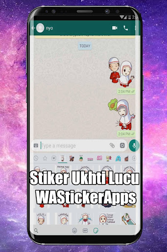 Stiker Ukhti Lucu - WASticker Screen 3