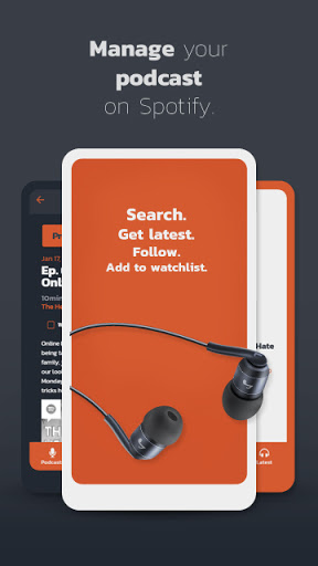Android application Podfy screenshort