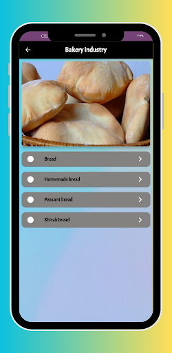 Android application Bread making screenshort
