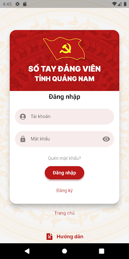Android application Sổ tay Đảng viên Quảng Nam screenshort