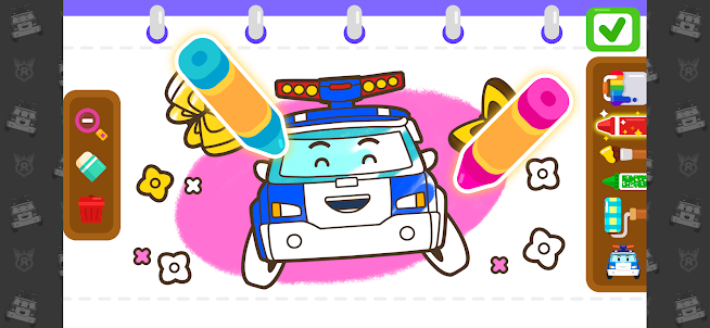 Poli Coloring & Games - Kids