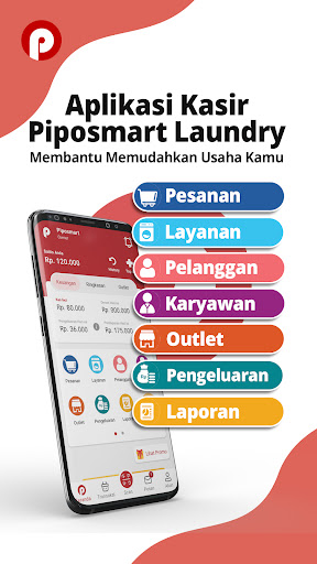 Android application Piposmart Kasir Laundry Pintar screenshort