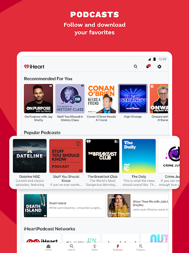 Screenshot of iHeart: Music, Radio, Podcasts