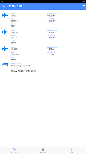 Android application TABS screenshort