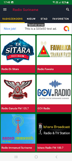 Suriname Radio Screen 3