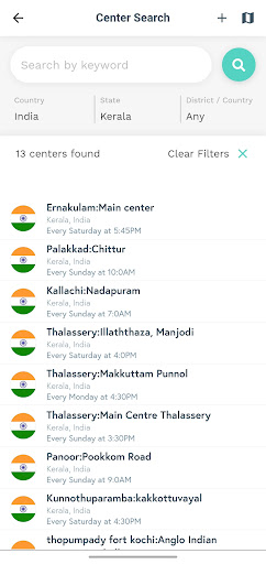 Sahaja Yoga Centers Screen 3