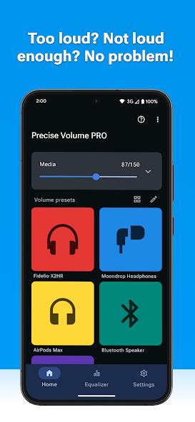 Precise Volume (+ EQ/Booster) 2.0.008 APK + Мод (Unlimited money) за Android