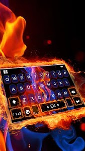Flaming Fire Keyboard Theme Unknown