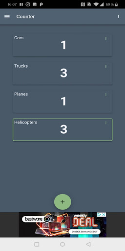Android application Counter Deluxe screenshort