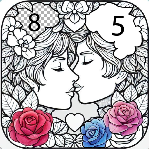 Romance color by number