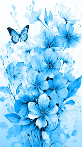Aesthetic Blue Color Wallpaper