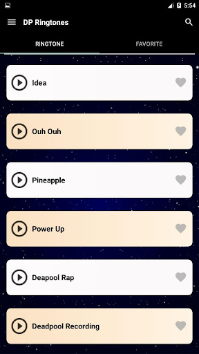 DP ringtones Screen 2