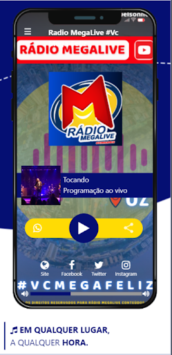 Radio MegaLive Screen 3