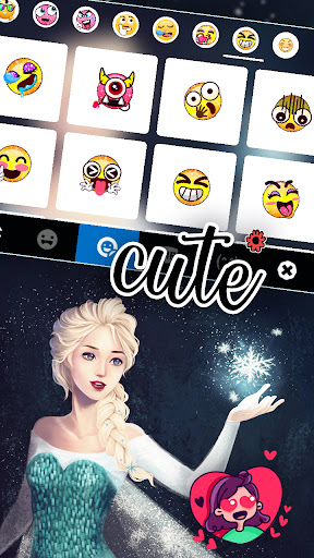 Blonde Fairy Girl Keyboard Bac screenshot 2