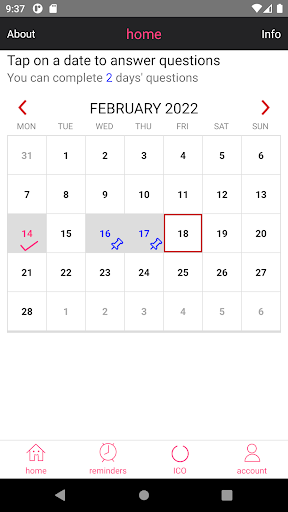 MyNRT Screen 2