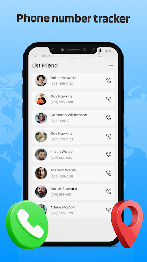 Android application Phone Location Tracker via GPS screenshort