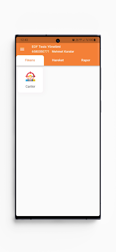 EOF Tesis Yönetimi Screen 2