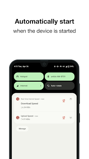 Real-time Internet Speed Screen 3