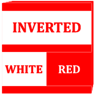 Inverted White Red Icon Pack apk