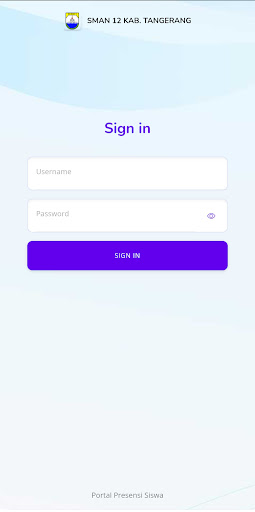 Android application Presensi SMAN12 Kab Tangerang screenshort