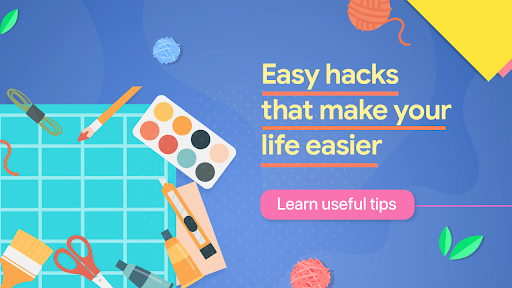 Android application Life Hacks and DIY Tips screenshort